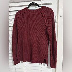 SO Women's Maroon Knit Sweater